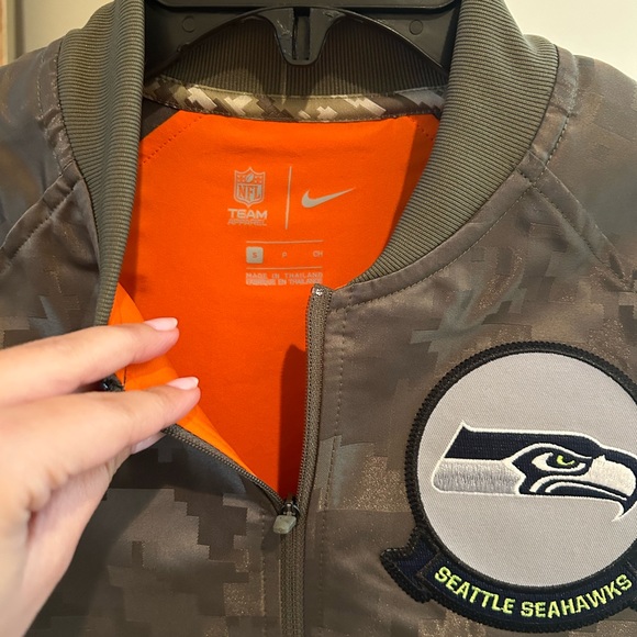 Women’s Seahawks Military Jacket - Picture 3 of 3